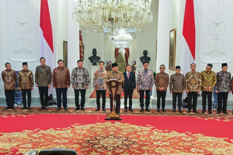 Presiden Umumkan Daftar Lengkap Kabinet Merah Putih Periode 2024 2029