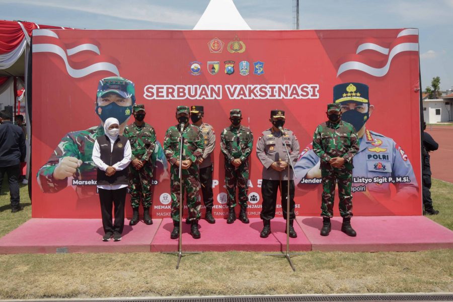 Serbuan Vaksinasi di Lapangan Thor, Surabaya, Jawa Timur | dok/photo: Humas Pemkot Surabaya