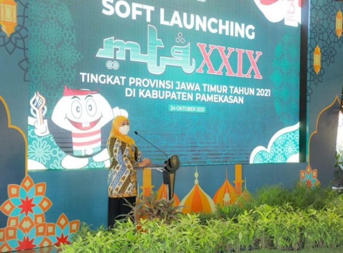 Soft launching MTQ ke XXIX tingkat Provinsi Jawa Timur di Kabupaten Pamekasan, Minggu (25/10/2021) | dok/photo: HMS