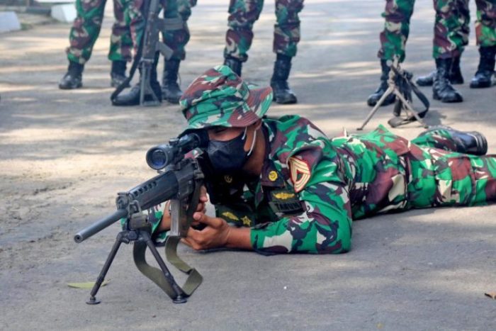 Kegiatan berlangsung di kelas Lapangan Yonif 1 Marinir Gedangan, Sidoarjo, Jawa Timur, Jumat (08/04/2022) | dok/photo: Dispen Kormar