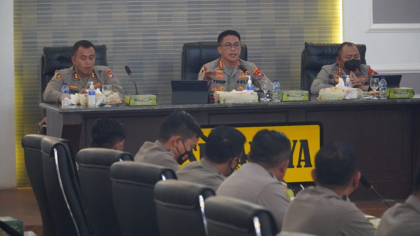 Rapat koordinasi pelaksanaan Operasi Pekat Semeru 2022 di Mapolrestabes Surabaya | dok/photo: Ist