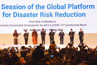 Empat dari kiri: Presiden Jokowi membuka Forum Global Pengurangan Risiko Bencana atau the 7th Global Platform for Disaster Risk Reduction (GPDRR) 2022 | dok/photo: Humas Setkab
