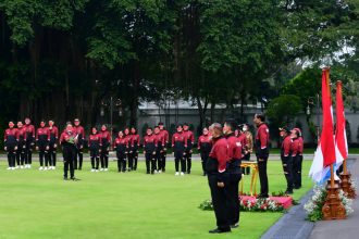 Acara pelepasan digelar di halaman Istana Merdeka, Jakarta, Senin (9/5/2022) | dok/photo: BPMI Setpres