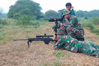 Latihan berlangsung di lapangan tembak PLP Marinir 3 Grati, Pasuruan, Jawa Timur | dok/photo: Dispen Kormar for Bicara Indonesia