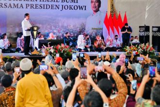 Presiden Joko Widodo saat menghadiri syukuran hasil bumi perhutanan sosial di Jawa Tengah, Rabu (8/6/2022) | dok/photo: Ist/Bicara Indonesia