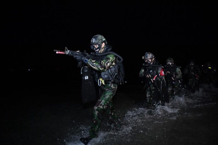 Latihan Peperangan Laut Khusus Komando Pasukan Katak (Kopaska) | dok/photo: Dispen Koarmada II