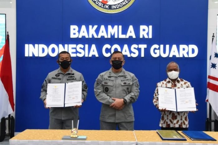 Acara penandatanganan Naskah Kerja Sama | dok/photo: Humas Bakamla RI