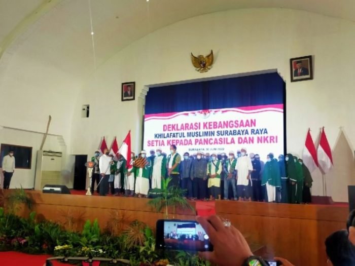 Deklarasi berlangsung di Gedung Barat Balai Pemuda Surabaya, Kamis (30/6/2022) dok/photo: Bicara Indonesia