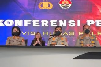 Konferensi pers di Mabes Polri Jakarta | dok/photo: screenshot/Bicara Indonesia