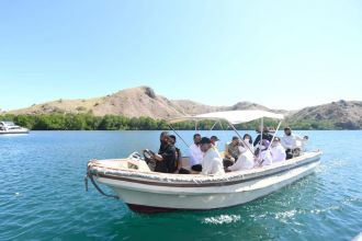 Presiden Jokowi saat meninjau penataan kawasan di Pulau Rinca, Taman Nasional Komodo, Kabupaten Manggarai Barat, Kamis (21/7/2022) | dok/photo: BPMI Setpres