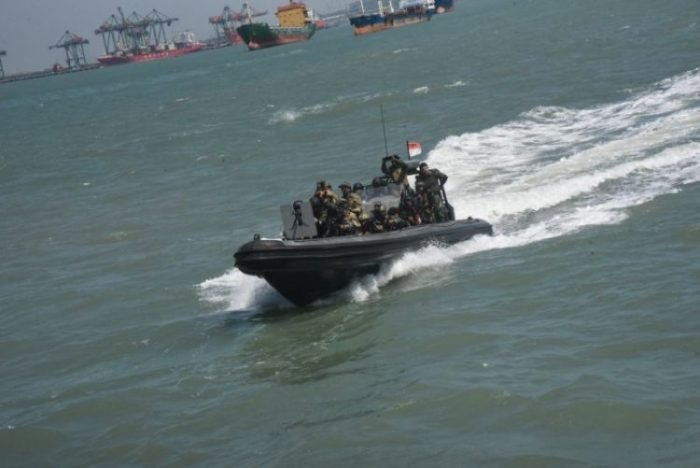 Latihan JCET Lantern Thunder Iron 2022 di perairan Selat Madura | dok/photo: Dispen Koarmada II