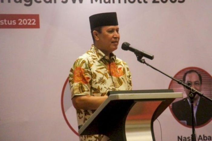 Kepala BNPT, Komjen Pol Boy Rafli Amar saat menghadiri peringatan 19 tahun bom JW Marriott, Jumat (5/8/2022) | dok/photo: Humas BNPT