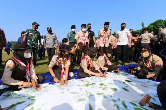 Jamnas XI Tahun 2022 di Bumi Perkemahan dan Graha Wisata Pramuka, Cibubur, Jakarta, Jumat (19/8/2022) | dok/photo: BPMI Setpres