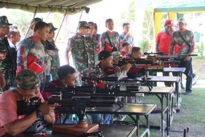 Lomba menembak senapan angin bertajuk "Dandim Cup 2022" | dok/photo: Diskominfo Sumenep