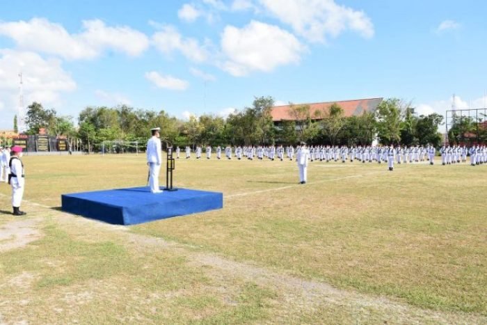 Upacara peringatan HUT ke-77 TNI Angkatan Laut tahun 2022 | dok/photo: Dispen Kormar