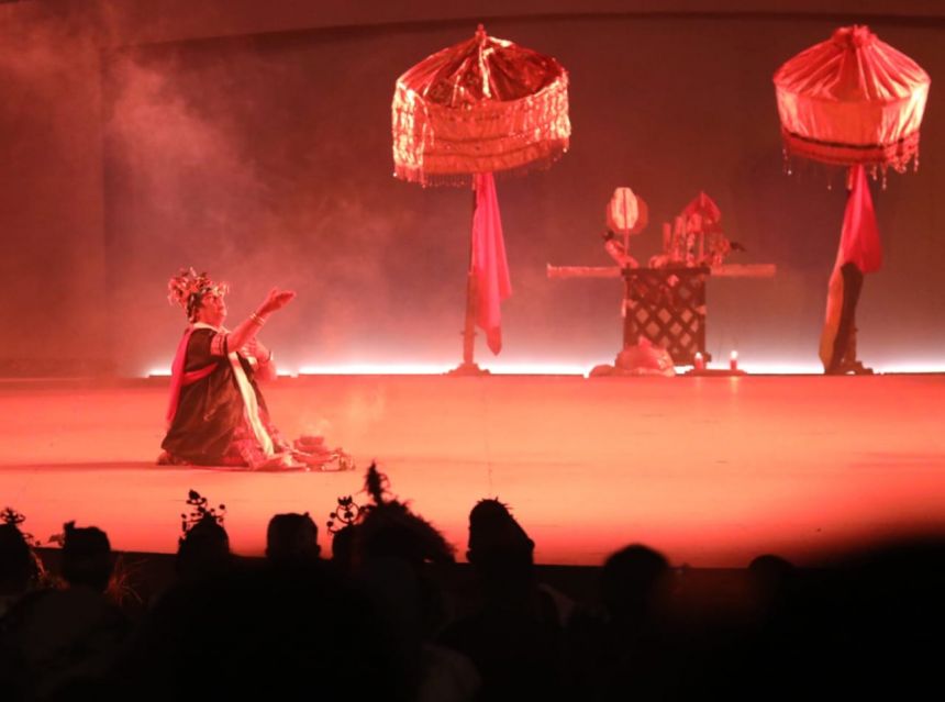 Ruwatan Bumi di Taman Lumbini, Kawasan Candi Borobudur, Selasa (13/9/2022) malam | dok/photo: Istimewa