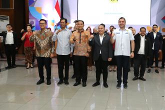 Acara pelantikan pengurus baru HIPMI Kota Surabaya, Jumat (30/9/2022) | dok/photo: Diskominfo Surabaya