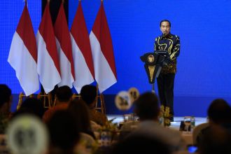 Presiden Joko Widodo dalam acara United Overseas Bank (UOB) Economic Outlook 2023 di Jakarta, Kamis (29/9/2022) | dok/photo: BPMI Setpres