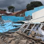 Kondisi bangunan yang runtuh akibat gempa bumi di Cianjur, Jawa Barat, Rabu (23/11/2022) | dok/photo: Komunikasi Kebencanaan BNPB