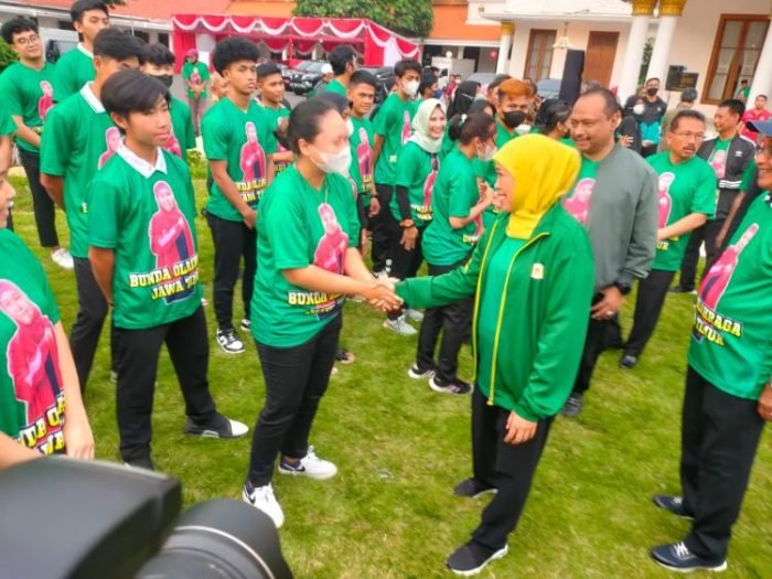 Launching Puslatda Jatim 100/V di halaman Gedung Negara Grahadi, Surabaya, Jumat (6/1/2023) | dok/photo: Dimas AP