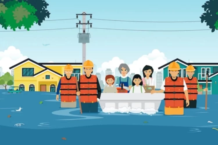 Ilustrasi banjir bandang | source: pixabay
