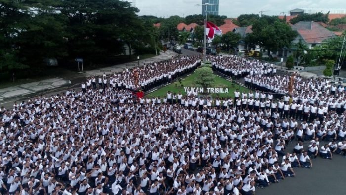 Peresmian Taman Trisila di Koarmada II, Jumat (24/02/2023) | dok/foto: Dispen Koarmada II