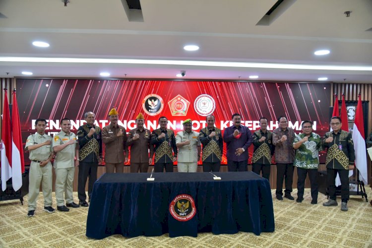 Acara penandatanganan nota kesepahaman bersama di Kantor BNPT RI Jakarta, Jumat (24/02/2023) | dok/foto: BNPT RI