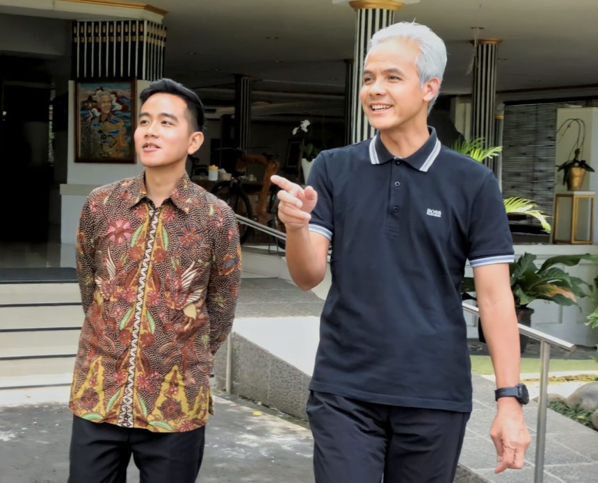 Wali Kota Surakarta, Gibran Rakabuming Raka saat bertemu dengan Gubernur Jateng Ganjar Pranowo | dok/foto: Istimewa