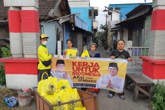 Paket sembako yang dibagikan kepada masyarakat | dok/foto: Ist