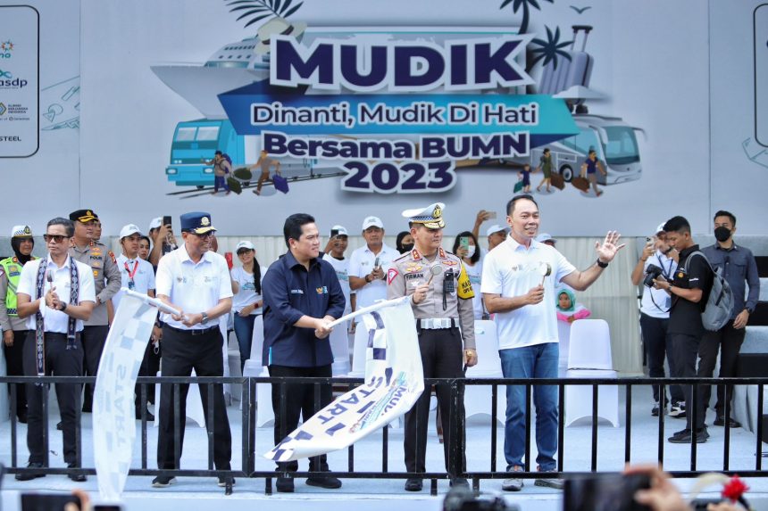 Pelepasan Mudik Bersama BUMN di Stadion Utama GBK Senayan, Jakarta, Selasa (18/04/2023) | dok/foto: Ist