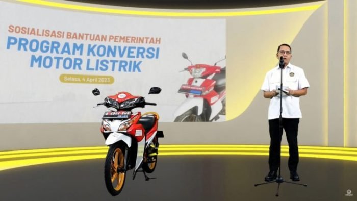 Sosialisasi bantuan pemerintah program konversi motor listrik | dok/foto: Kementerian ESDM