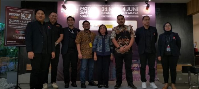 Konferensi pers Indonesia International Motor Show (IIMS) bersama Dyandra di Borre Cafe Surabaya, Selasa (23/5/2023) | dok/foto: Istimewa