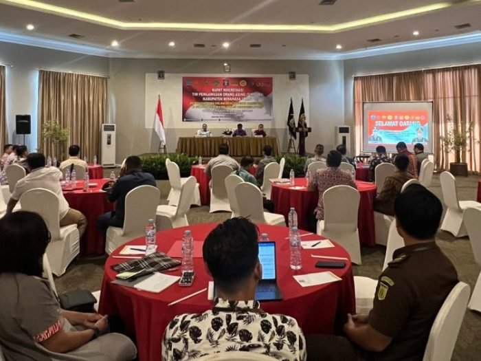 Rapat Tim Pengawasan Orang Asing (Timpora) tingkat Kabupaten Minahasa Utara | dok/foto: Ist