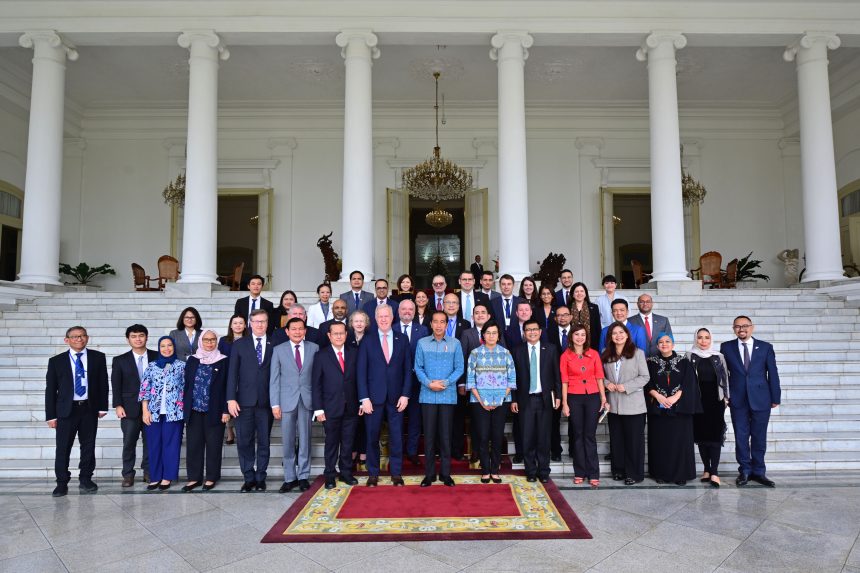 Presiden Joko Widodo saat menerima kunjungan delegasi US-ABC di Istana Kepresidenan Bogor, Jawa Barat, Kamis, 25 Mei 2023 | dok/foto: BPMI Setpres