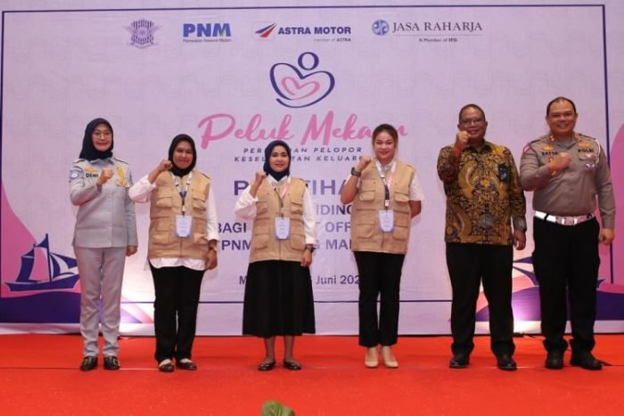 Pembukaan kegiatan pelatihan safety riding kepada Account Officer (AO) PNM di Kota Makassar, Selasa (6/6/2023) | dok/foto: Humas Jasa Raharja