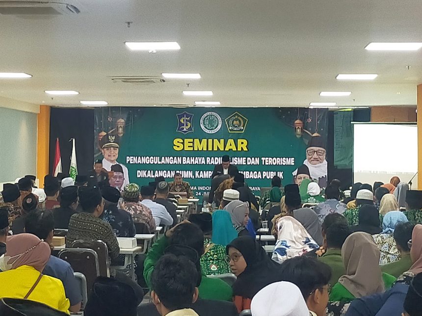 Seminar Penanggulangan Bahaya Radikalisme dan Terorisme di Gedung Smamda Tower, Jalan Pucang Adi Surabaya, Sabtu (24/6/2023) | dok/foto: Istimewa