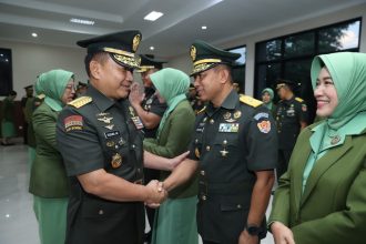 Laporan Kenaikan Pangkat Pati TNI AD di Guest House TNI AD, Cilangkap, Jakarta, Kamis (15/6/2023) | dok/foto: Dispenad