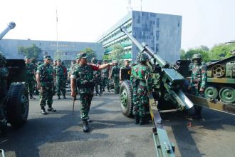 Apel gelar pasukan di Lapangan Ahmad Yani Makodam V/Brawijaya, Surabaya, Rabu (05/07/2023) | Kredit foto: Pendam V/Brawijaya