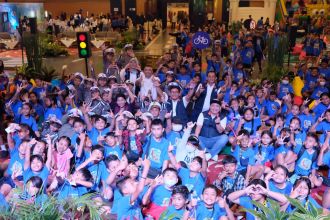 Kampanye keselamatan berlalu lintas bersama Road Safety Ranger Kids chapter Denpasar, Minggu, 23 Juli 2023 | Kredit Foto: Humas Jasa Raharja