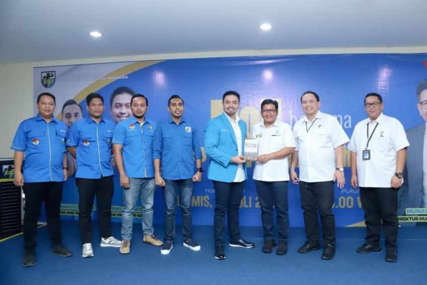 Penandatangan kesepakatan bersama Jasa Raharja dan DPP KNPI di Jakarta, Kamis, 20 Juli 2023 | Kredit Foto: Humas Jasa Raharja