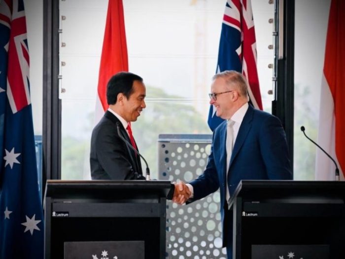 Presiden Joko Widodo saat bertemu PM Australia Anthony Albanese dalam Annual Leaders’ Meeting (ALM) di Sydney, Selasa (04/07/2023) | dok/foto: BPMI Setpres