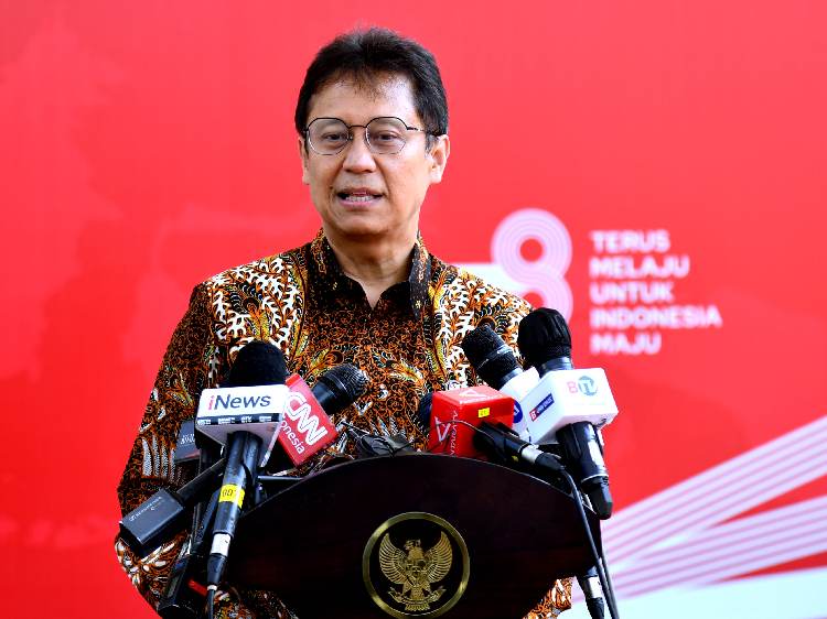 Menteri Kesehatan Budi Gunadi Sadikin saat menyampaikan keterangannya di Kompleks Istana Kepresidenan, Jakarta, Selasa (18/7/2023) | Kredit Foto: Foto: BPMI Setpres