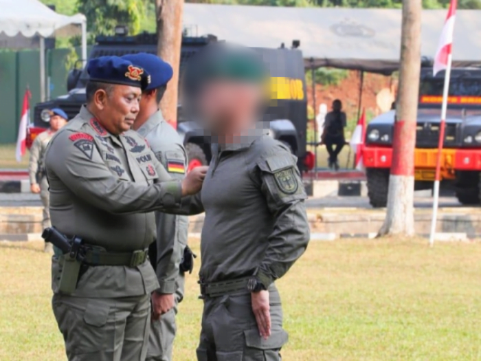 Upacara pembukaan Latihan Sniper Bersama di Lapangan tembak Hoegeng Iman Santoso Korbrimob, Depok, Jawa Barat, Selasa, 8 Agustus 2023 | Kredit Foto: Humas Polri