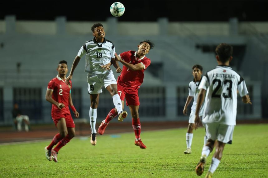 Piala AFF U-23 2023, Garuda Muda Indonesia Vs Timur Leste di Rayong Provincial Stadium, Thailand, Minggu, 20 Agustus 2023 | Kredit Foto: PSSI