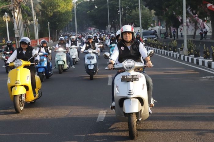 Sunday Morning Ride (Sunmori) memperingati HUT ke-62 Bank Jatim, Minggu, 20 Agustus 2023 | Kredit Foto: Kominfo Surabaya