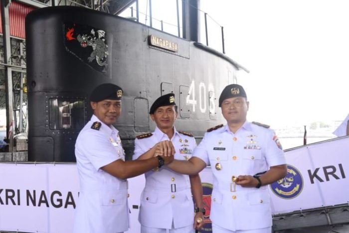 Upacara Sertijab Komandan KRI Nagapasa-403, Kamis (7/9/2023) | Kredit Foto: Dispen Koarmada II