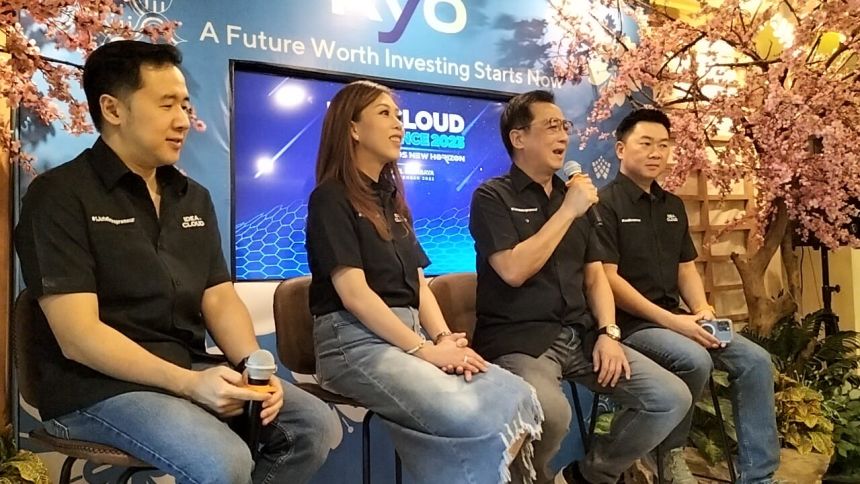 Dari kiri: Denny Santoso (Founder Tribelio), Belinda Tanoko (CEO Tanrise Property sekaligus Deputy CEO Tan Corp), Hermanto Tanoko (Founders & CEO Tan Corp) dan Robby Tjiptadjaya (Founder Global Leadership Center) | Kredit Foto: T1/Bicaraindonesia.id
