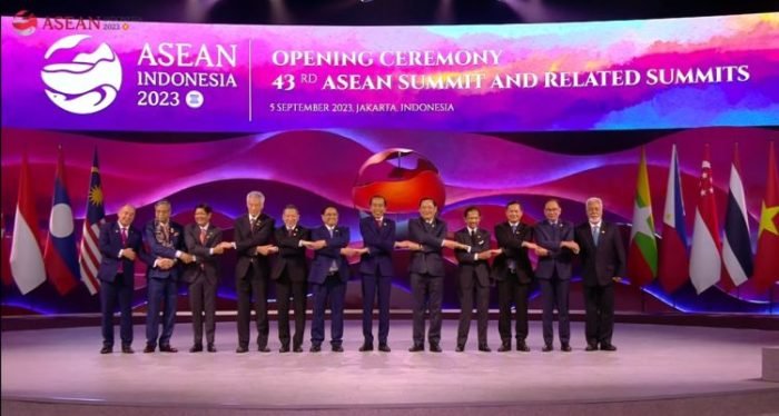 Opening ceremony Konferensi Tingkat Tinggi (KTT) ke-43 ASEAN di Jakarta, Selasa, 5 September 2023 | Tangkapan Layar: YT/BPMI Setpres