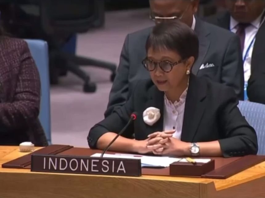 Dok. Menteri Luar Negeri Retno Marsudi dalam Pertemuan Dewan Keamanan (DK PBB), di New York, Rabu (18/01/2023) | Kredit Foto: Kemlu RI