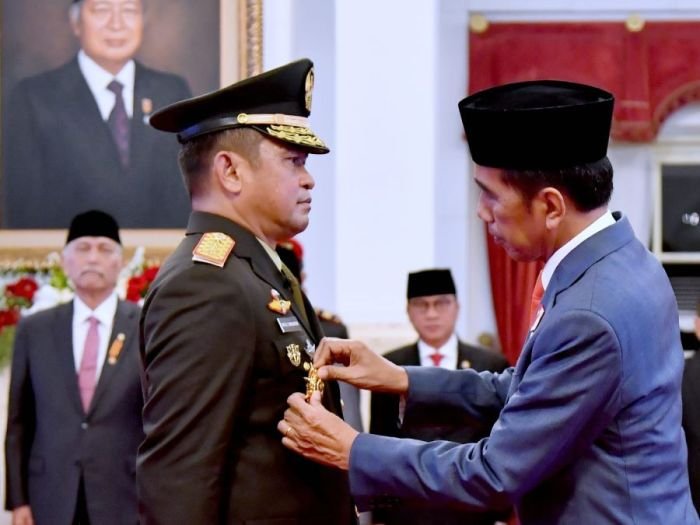 Pelantikan Letnan Jenderal TNI Maruli Simanjuntak sebagai Kasad di Istana Negara, Jakarta, Rabu (29/11/2023) | dok/foto: BPMI Setpres